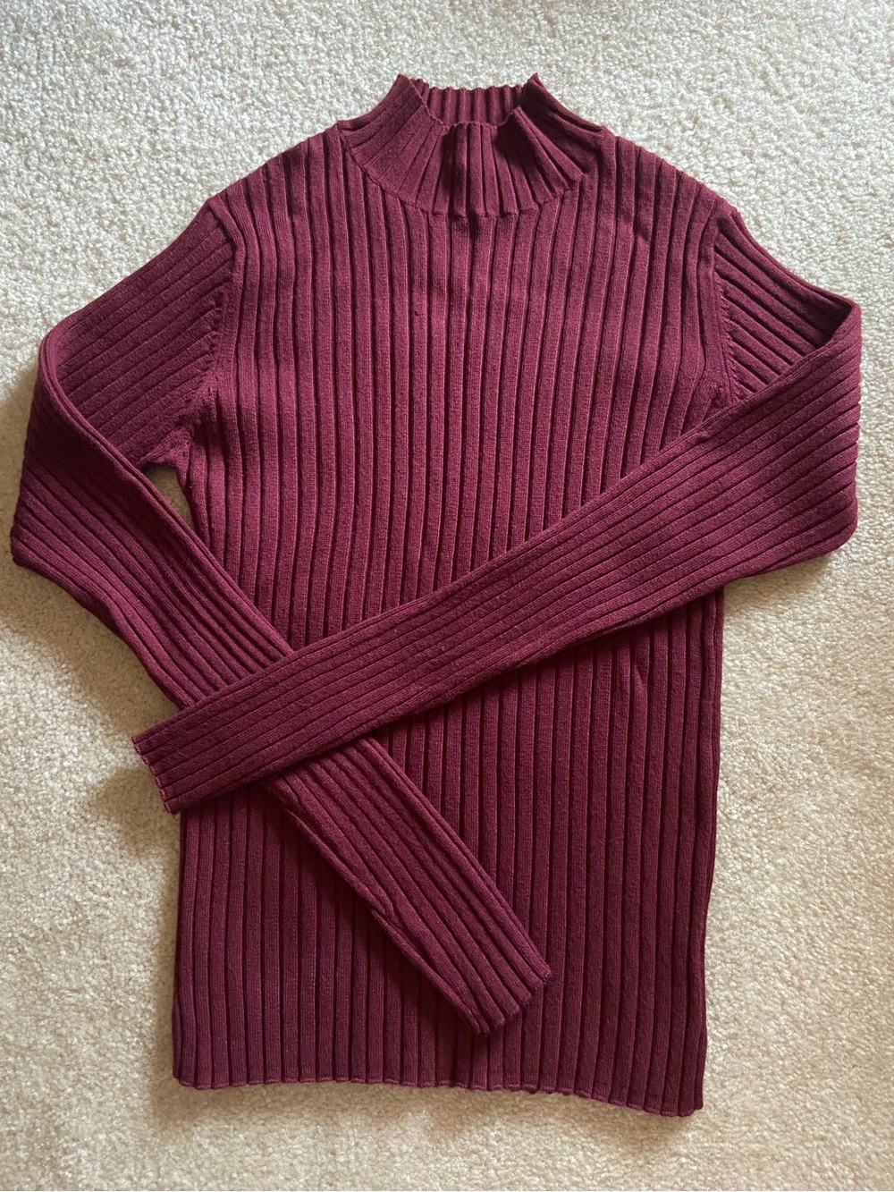 Pull & Bear Ribbed Mock Neck Sweater